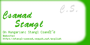 csanad stangl business card